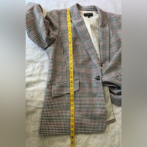 Talbots Women's Black and White Houndstooth‎ Blazer - Picture 5 of 10